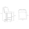 Manhattan Comfort Serena Counter Stool in White CS017-WH - alternate 4